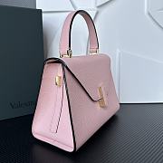 Valextra Iside Top Handle Mini Bag Pink 22x16x12cm - 5