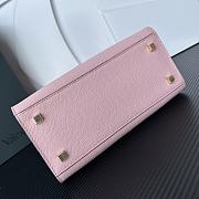 Valextra Iside Top Handle Mini Bag Pink 22x16x12cm - 3