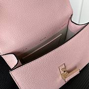 Valextra Iside Top Handle Mini Bag Pink 22x16x12cm - 2