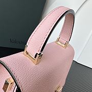 Valextra Iside Crossbody Micro Bag Pink 19.5x14x9.5cm - 6