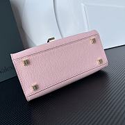 Valextra Iside Crossbody Micro Bag Pink 19.5x14x9.5cm - 5