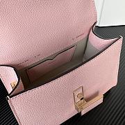 Valextra Iside Crossbody Micro Bag Pink 19.5x14x9.5cm - 3