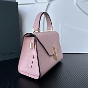 Valextra Iside Crossbody Micro Bag Pink 19.5x14x9.5cm - 2