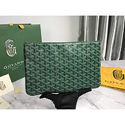 Goyard Senat Pouch GM Green 30x20cm - 5