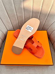 Hermes Oran Orange Slipper - 2