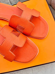 Hermes Oran Orange Slipper - 3