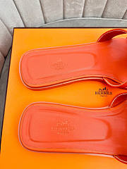 Hermes Oran Orange Slipper - 5