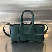 Bottega Veneta Mini East-West Arco Tote Green 22x11x5.5cm - 1