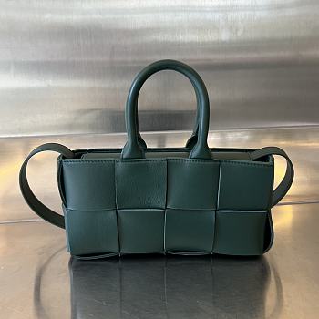 Bottega Veneta Mini East-West Arco Tote Green 22x11x5.5cm