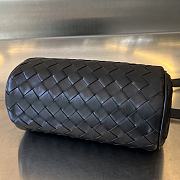 Bottega Veneta Mini Intrecciato Barrel Black 20.5x10.5x10.5cm - 3