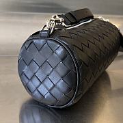 Bottega Veneta Mini Intrecciato Barrel Black 20.5x10.5x10.5cm - 2