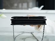 Chanel Wallet On Chain WOC Black Lambskin Silver 19x12.5x3.5cm - 5