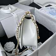 Chanel Woc Wallet On Chain Gold Small Vintage Bag White 22x14.5x8cm - 4