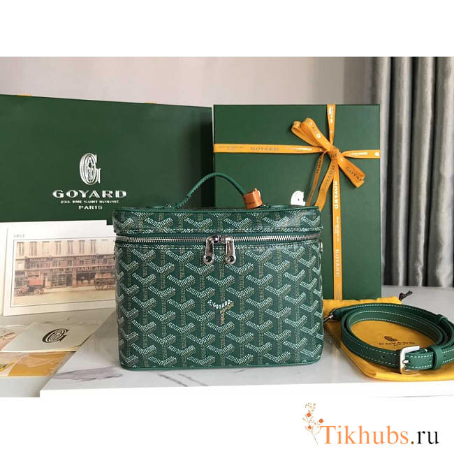 Goyard Muse Vanity Case Bag Green 16x14x20cm - 1