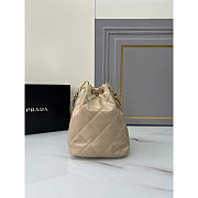 Prada Re-Edition 1995 Chaine Re-Nylon Shoulder Bag Beige 22.5x17.5x12cm - 6