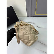 Prada Re-Edition 1995 Chaine Re-Nylon Shoulder Bag Beige 22.5x17.5x12cm - 4