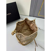 Prada Re-Edition 1995 Chaine Re-Nylon Shoulder Bag Beige 22.5x17.5x12cm - 3