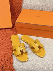 Hermes Oran Yellow Slipper - 1