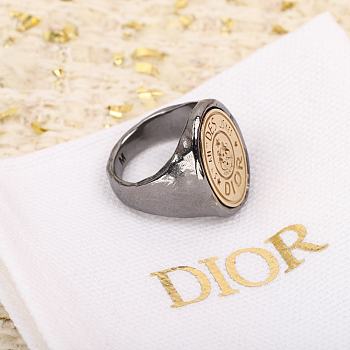 Dior CD Legacy Ring Ruthenium Gold-Finish Metal