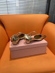 Miu Miu Gold Sandals - 3