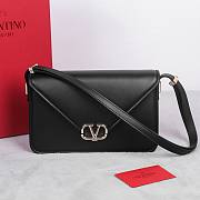 Valentino Garavani Shoulder Letter Bag Black 24x15.5x7cm - 1