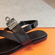 Hermes Ines Sandal Black - 3