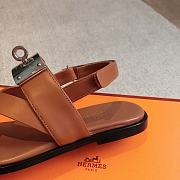 Hermes Ines Sandal Brown - 4