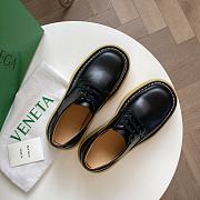 Bottega Veneta Bounce Leather Derby Shoes Black - 3