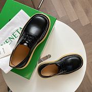 Bottega Veneta Bounce Leather Derby Shoes Black - 2