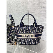 Dior Hat Basket Bag Dark Blue 27 x 20 x 8 cm - 1