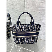 Dior Hat Basket Bag Dark Blue 27 x 20 x 8 cm - 5