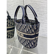 Dior Hat Basket Bag Dark Blue 27 x 20 x 8 cm - 3