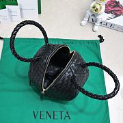 Bottega Veneta Mava Top Handle Bag Black 22cm - 6