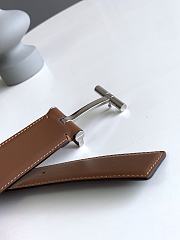 Tom Ford Brown Silver Belt 3.8cm - 3