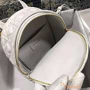 Dior Mini Dioramour Backpack White 16x21x8.5cm - 5