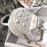 Dior Mini Dioramour Backpack White 16x21x8.5cm - 3