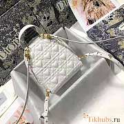 Dior Mini Dioramour Backpack White 16x21x8.5cm - 2