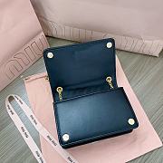 Miu Miu Matelasse Leather Crossbody Black Flap Bag 19x13x5cm - 2