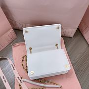 Miu Miu Matelasse Leather Crossbody White Flap Bag 19x13x5cm - 5