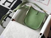 Hermes Mini Evelyne Bag Green Crossbody 18cm - 5