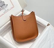 Hermes Mini Evelyne Bag Brown Crossbody 18cm - 4