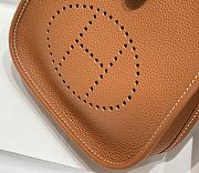 Hermes Mini Evelyne Bag Brown Crossbody 18cm - 3