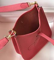 Hermes Mini Evelyne Bag Pink Crossbody 18cm - 2