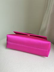 Tom Ford Mini Evening Vibrant Pink Satin Top Handle Bag 20x12x7cm - 3