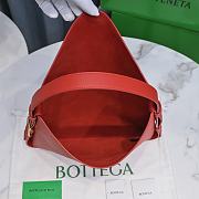 Bottega Veneta Cradle Medium Bag Red 30x23x16cm - 4