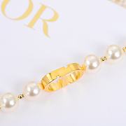 Dior 30 Montaigne Bracelet Gold-Finish Metal White Resin Pearls - 4