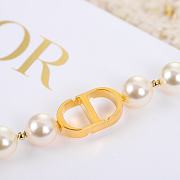 Dior 30 Montaigne Bracelet Gold-Finish Metal White Resin Pearls - 3