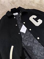 Celine Baseball Teddy Jacket Textured Wool Black - 2