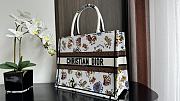 Dior Medium Book Tote White Multicolor Dragon Zodiac 36 x 27.5 x 16.5 cm - 2