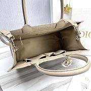 Dior Book Tote Powder Beige Macrocannage Calfskin 36.5 x 28 x 17.5 cm - 6